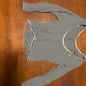 Beige and black top from H&M